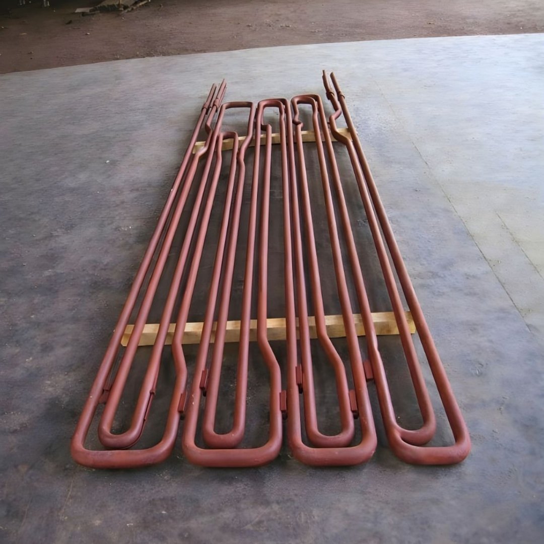 Studding work for bed evaporator tubes